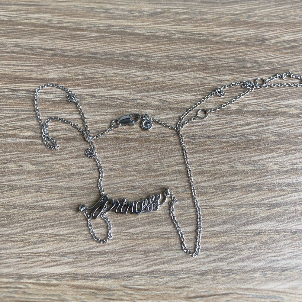Silver “Princess” necklace